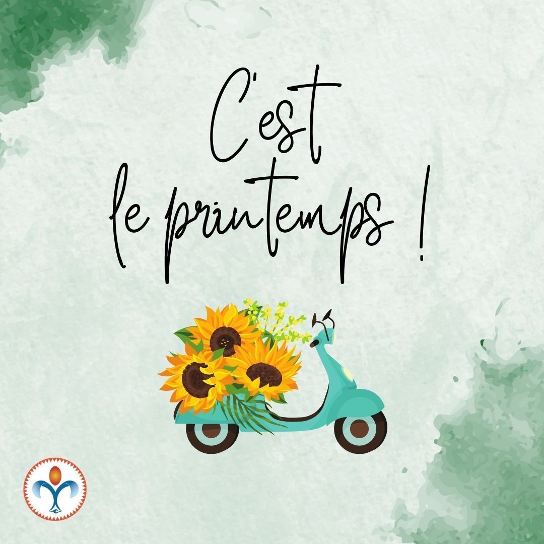 Ça y'est, l'hiver est derrière nous et le printemps est de retour pour nous mettre du baume au coeur ! 

Les jours se rallongent, les températures se réchauffent, la nature se réveille. 

Il est recommandé de passer 15 min au soleil chaque jour pour apporter au corps les rayons nécessaires à la synthèse de la vitamine D ! Pensez-y !