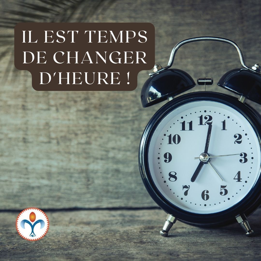 Il est temps de changer d'heure ! 

N'oubliez pas d'avancer vos montres et horloges pour vous mettre à l'heure d'été ! Si vous avez des problèmes de sommeil, pensez à Noctulys™ !