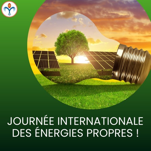 Journée internationale des énergies propres ✨🌱
Aujourd’hui, on célèbre les solutions qui changent notre avenir : le solaire, l’éolien, l’hydrogène, la géothermie… autant d’énergies capables d’alimenter notre monde sans l’abîmer. Cette journée nous rappelle que chaque choix compte : consommer moins, mieux, et soutenir les innovations durables. Ensemble, construisons un futur où l’énergie rime avec respect, progrès et responsabilité. ⚡💚

#EnergiesPropres #Durabilité #ActForThePlanet #TransitionÉnergétique