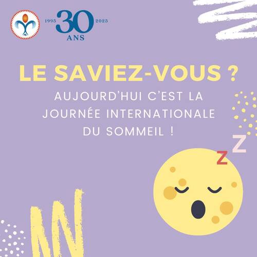 Aujourd’hui, on célèbre la Journée Internationale du Sommeil ! Une belle occasion de rappeler que bien dormir, ce n’est pas un luxe, mais une vraie nécessité pour la santé. 😴✨ 
Un bon sommeil booste notre énergie, améliore notre humeur et renforce notre système immunitaire. Alors ce soir, on met les écrans de côté, on se crée une ambiance relaxante et on s’accorde le repos qu’on mérite ! 🛌💙 

#JournéeDuSommeil #BienDormir #Santé