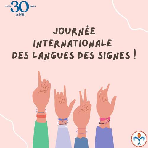 Aujourd’hui, on célèbre la Journée internationale des langues des signes !
Un langage silencieux, mais infiniment expressif, qui relie les cœurs au-delà des mots. 💙

Chaque geste, chaque expression est un pont vers l’inclusion et la compréhension.
Apprenons, partageons et valorisons cette richesse culturelle qui donne une voix à chacun·e, autrement. ✨

#LangueDesSignes #Inclusion #Accessibilité #JournéeInternationale #LSF #DroitÀLaCommunication