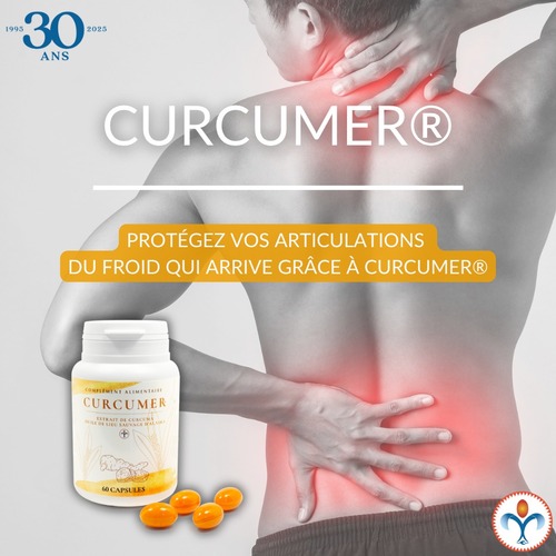 PENSEZ À CURCUMER® POUR VOS ARTICULATIONS ! 💪

Grâce à l’extrait de curcuma, CURCUMER® contribue à maintenir la santé de vos articulations et de vos os, tout en favorisant une bonne mobilité au quotidien.
Naturellement riche en antioxydants, il agit en synergie avec le zinc, qui aide à protéger les cellules du stress oxydatif et à préserver une ossature normale. 🌟
Prenez soin de vos articulations naturellement avec CURCUMER® !

#Curcuma #SantéDesArticulations #Mobilité #Antioxydants #BienÊtreNaturel #ComplémentAlimentaire