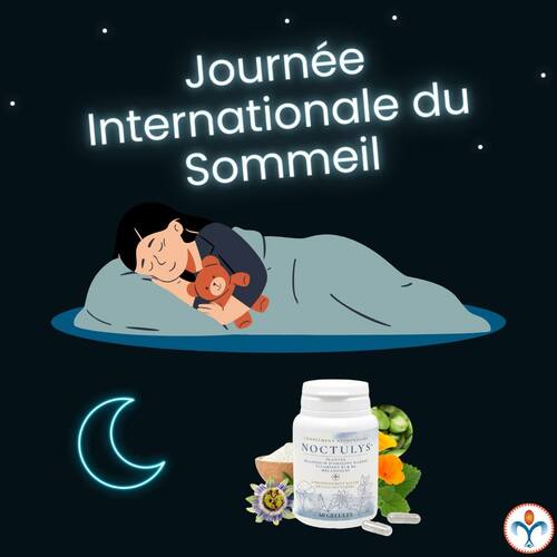 Journée Internationale du Sommeil 🌙

Et si on arrêtait de voir le sommeil comme une option ?
Bien dormir, c’est prendre soin de sa santé mentale, de son corps et de son énergie au quotidien. 💙 Ce soir, on éteint un peu plus tôt, on respire, on ralentit… et on se fait ce cadeau précieux.

Noctulys® peut vous aider ! Notre complément alimentaire combine 4 plantes soigneusement sélectionnées : eschscholtzia, passiflore, mélisse et griffonia, enrichies en mélatonine, magnésium marin, et vitamines B3 et B6.
Cette synergie unique favorise un endormissement rapide, réduit les réveils nocturnes et garantit un sommeil réparateur. 

Parce que mieux dormir, c’est mieux vivre. 💤✨

#JournéeInternationaleDuSommeil #Sommeil #BienÊtre #Santé #Repos #PrendreSoinDeSoi